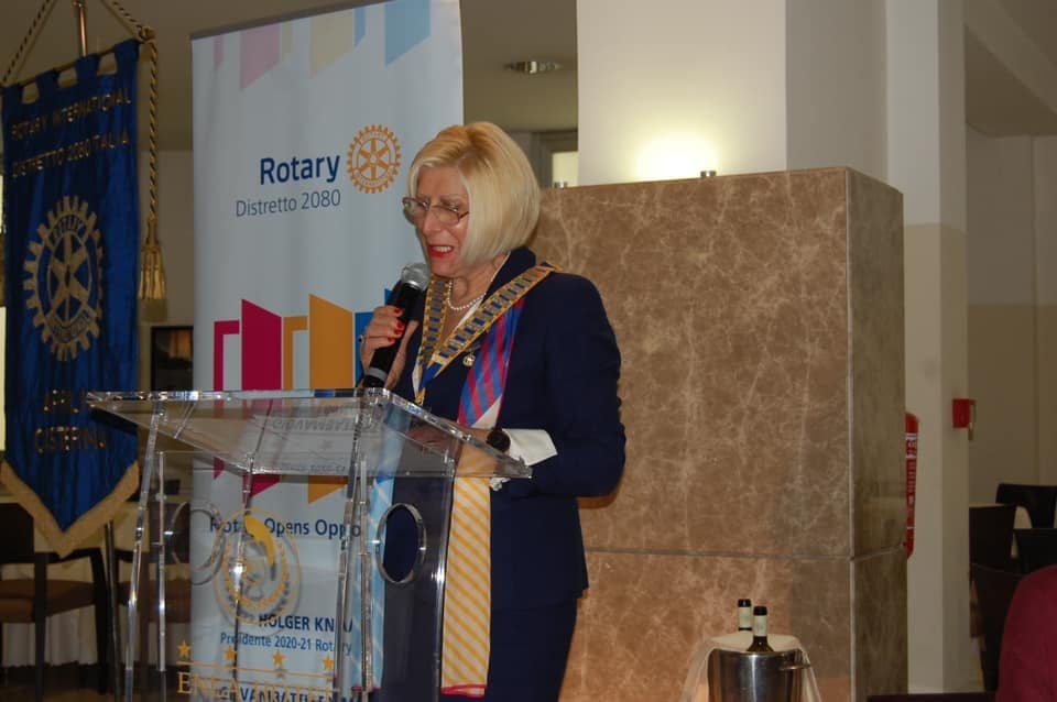 Il Presidente Maria Ferrante pubblica i saluti rivolti al Governatore Giovambattista&nbsp;Mollicone